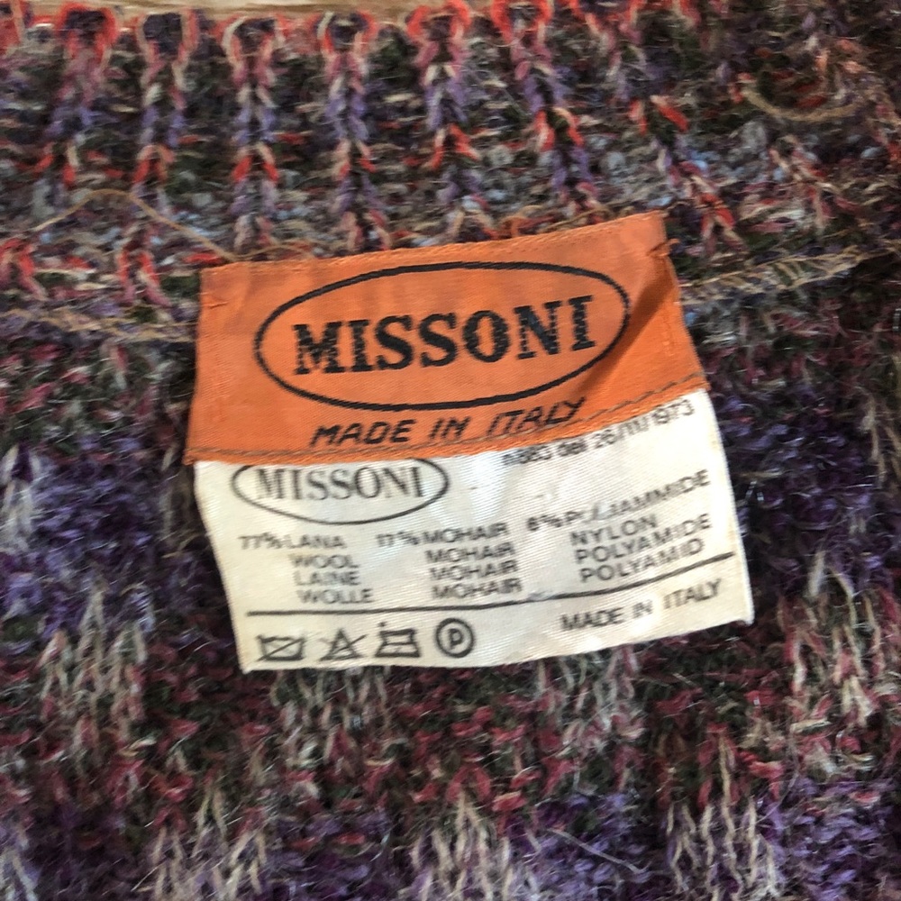 Vintage Missoni sweater vest wool & mohair - Picture 2 of 7